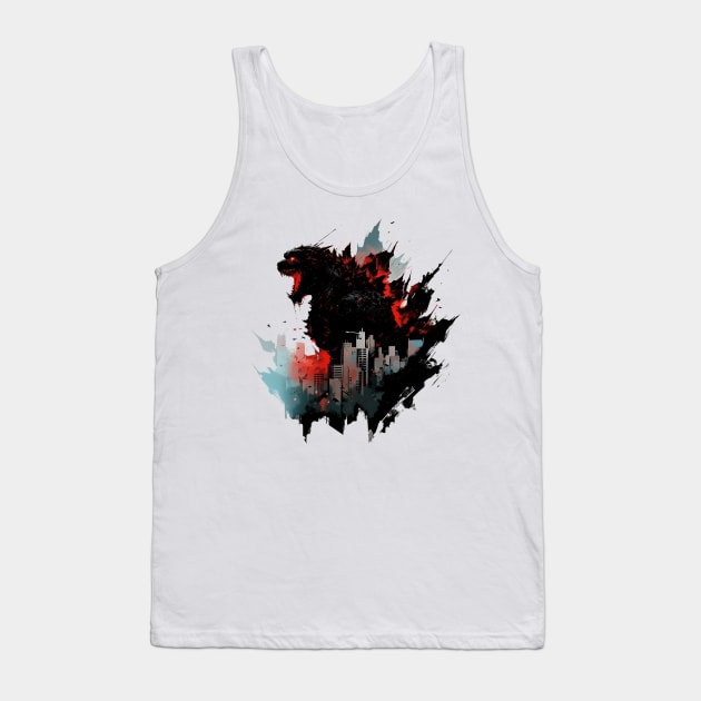 godzilla Tank Top by skatermoment